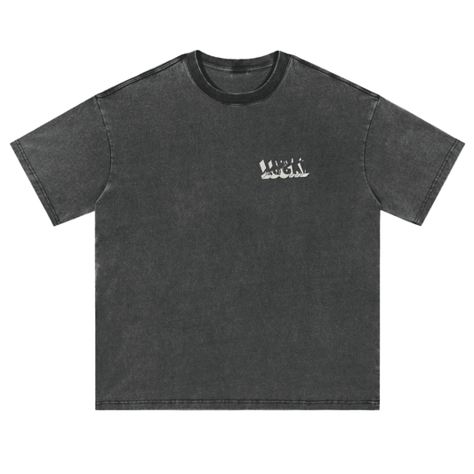 Vintage Washed Loose Fluffy T-Shirt